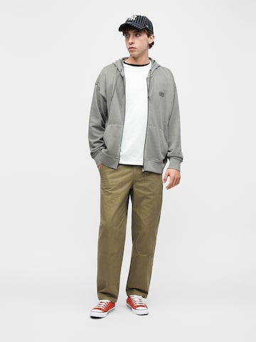 CONVERSE Sweatjacke in Grau