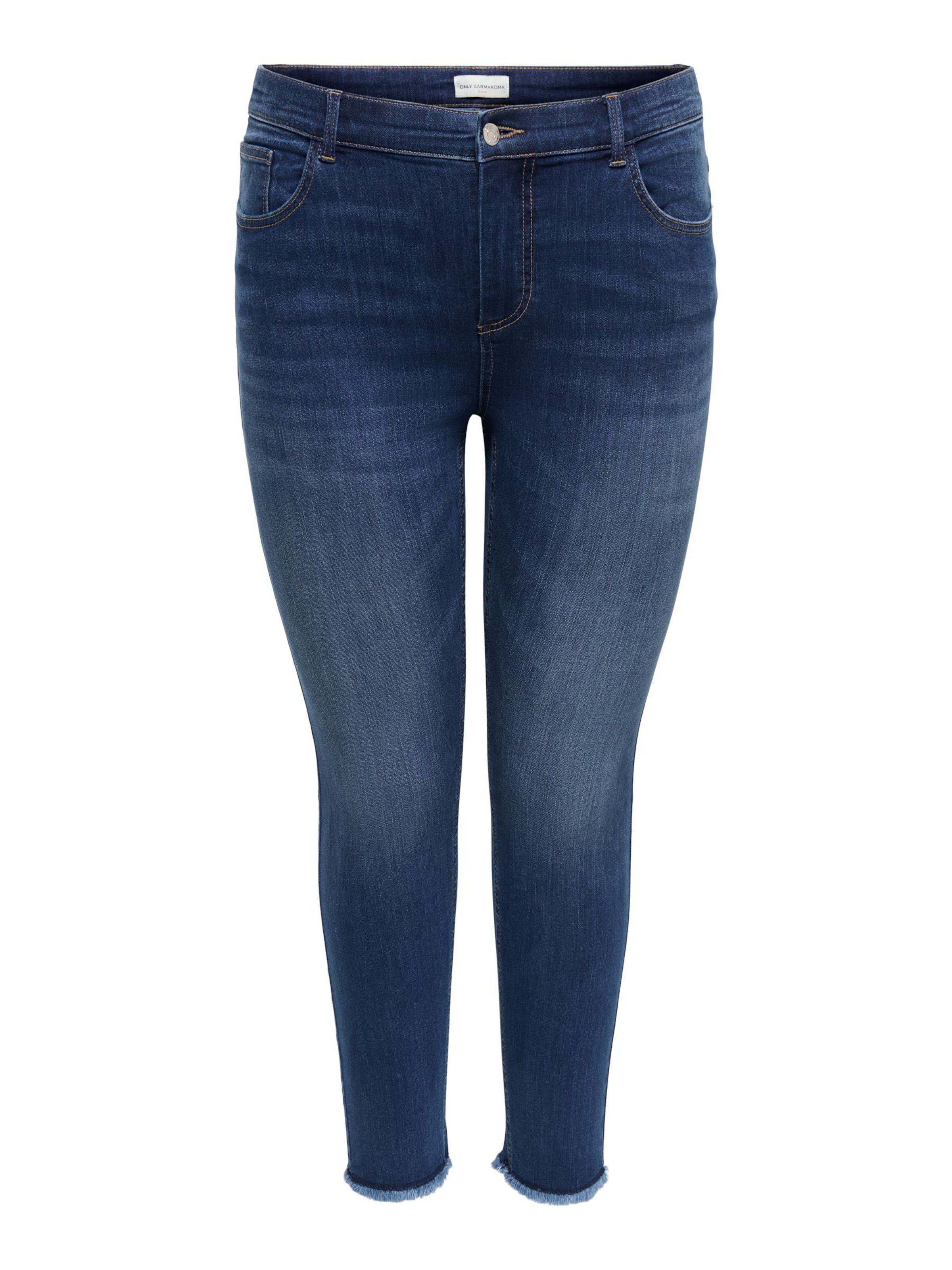 ONLY Carmakoma - Skinny Vaquero 'Lace' en azul: frente