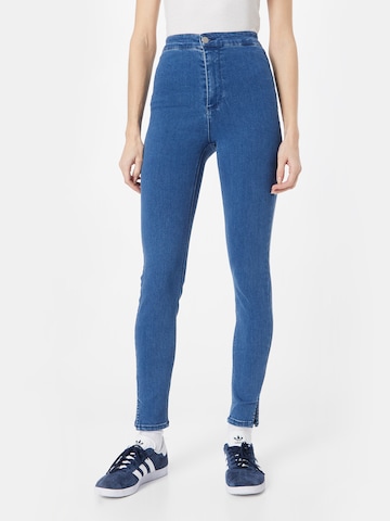 PIECES Skinny Jeans 'SANNI' in Blauw: voorkant