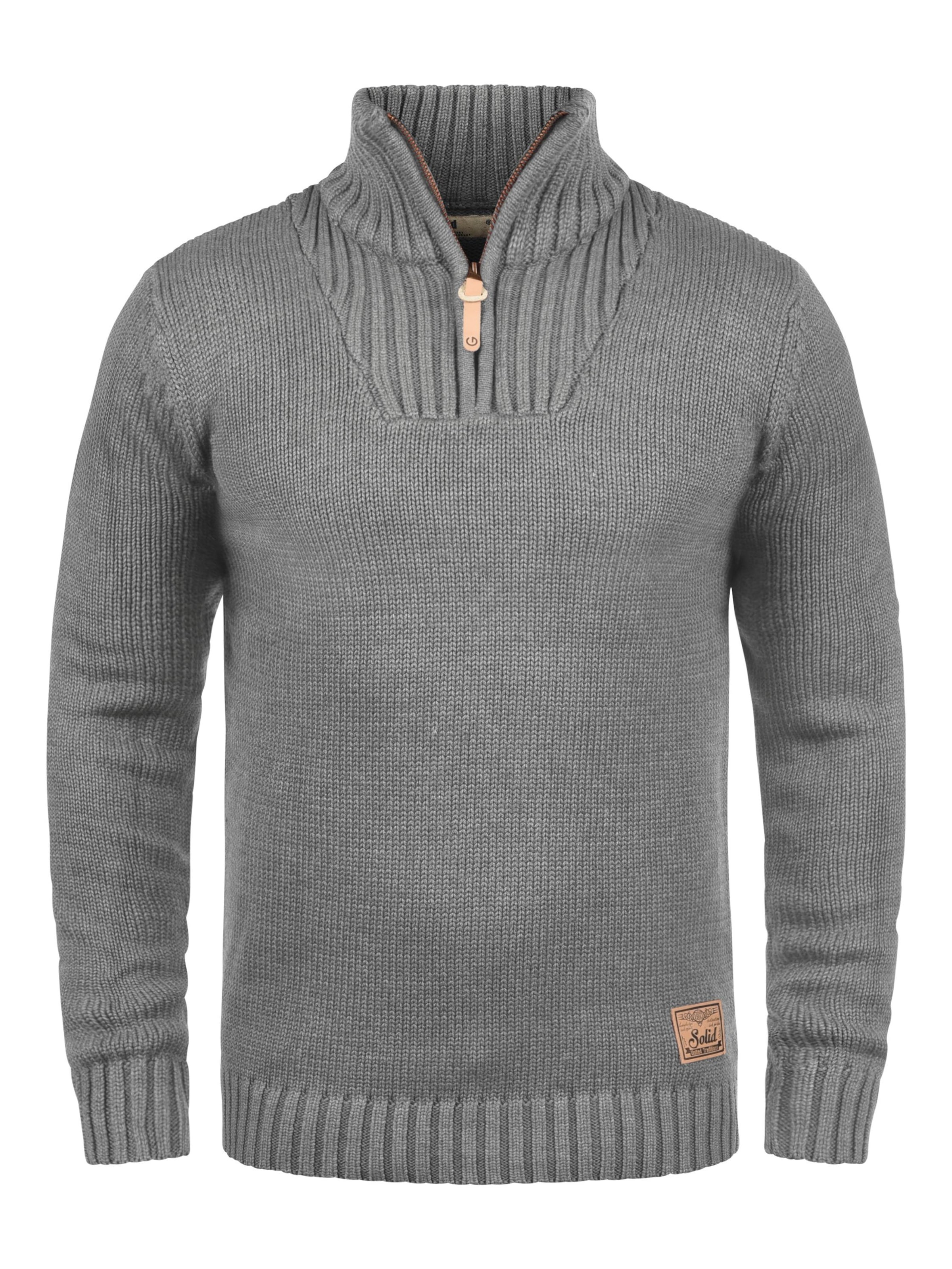 !Solid - Pullover 'Petro' em cinzento: frente