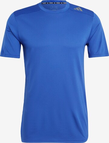 ADIDAS PERFORMANCE Functioneel shirt 'Designed 4 Hiit' in Blauw: voorkant