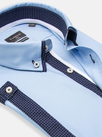 Slim fit Camicia business di 7Camicie in blu