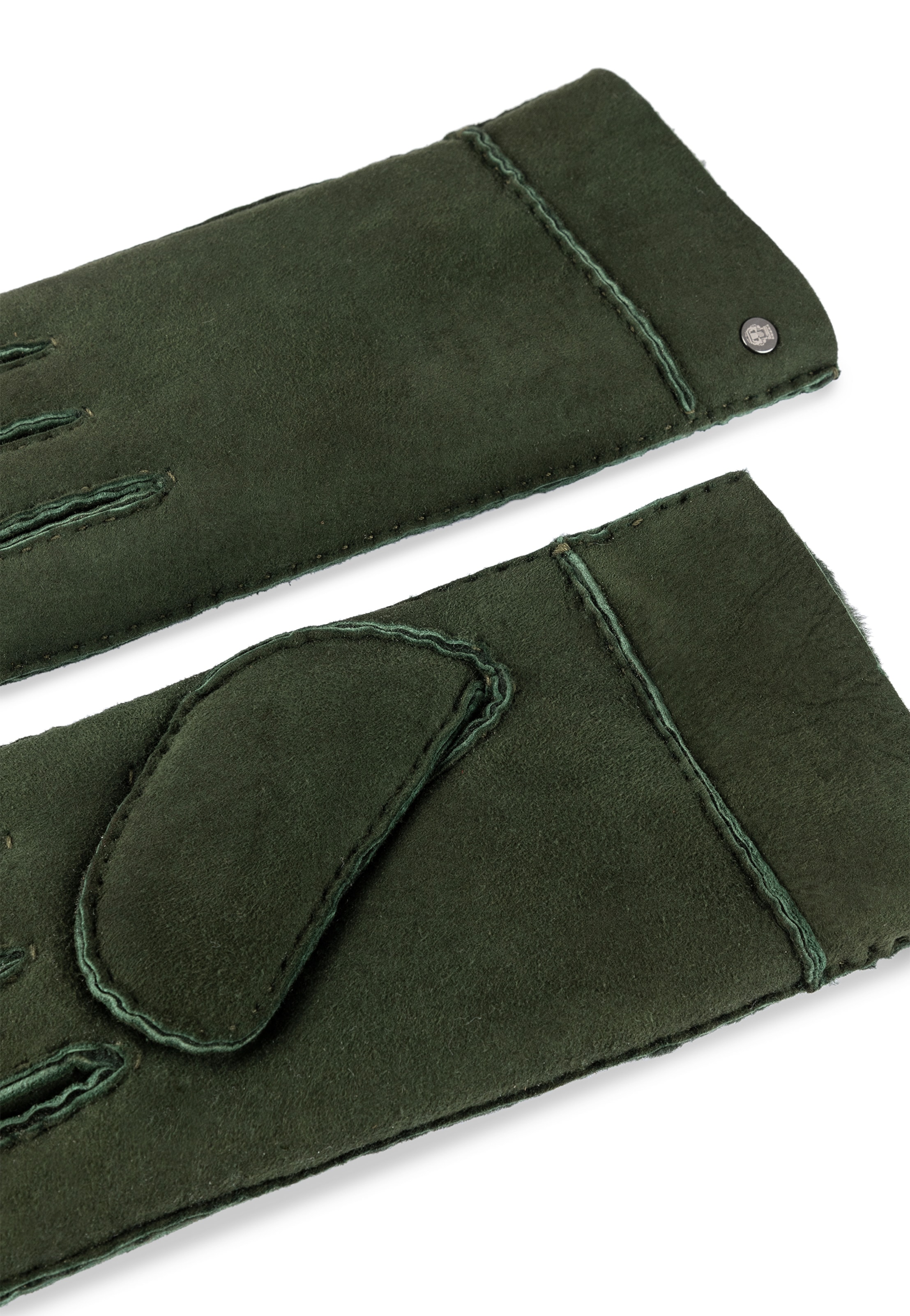 Roeckl Vingerhandschoenen 'Classic Silk Lamb' in Groen