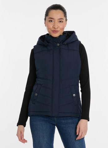 Ragwear Vest in Blue: front