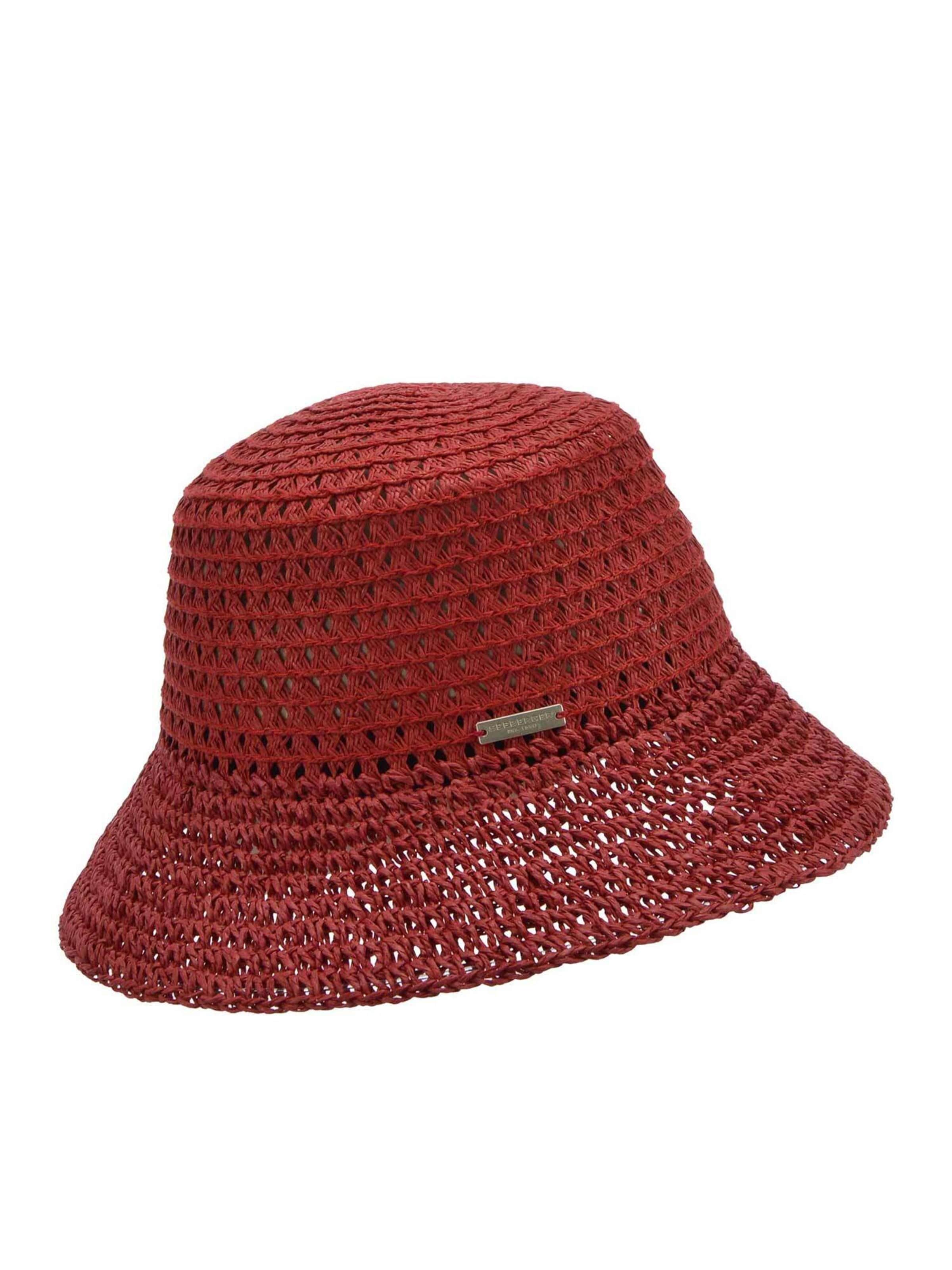 Seeberger Hat 'Hut' in Red: front