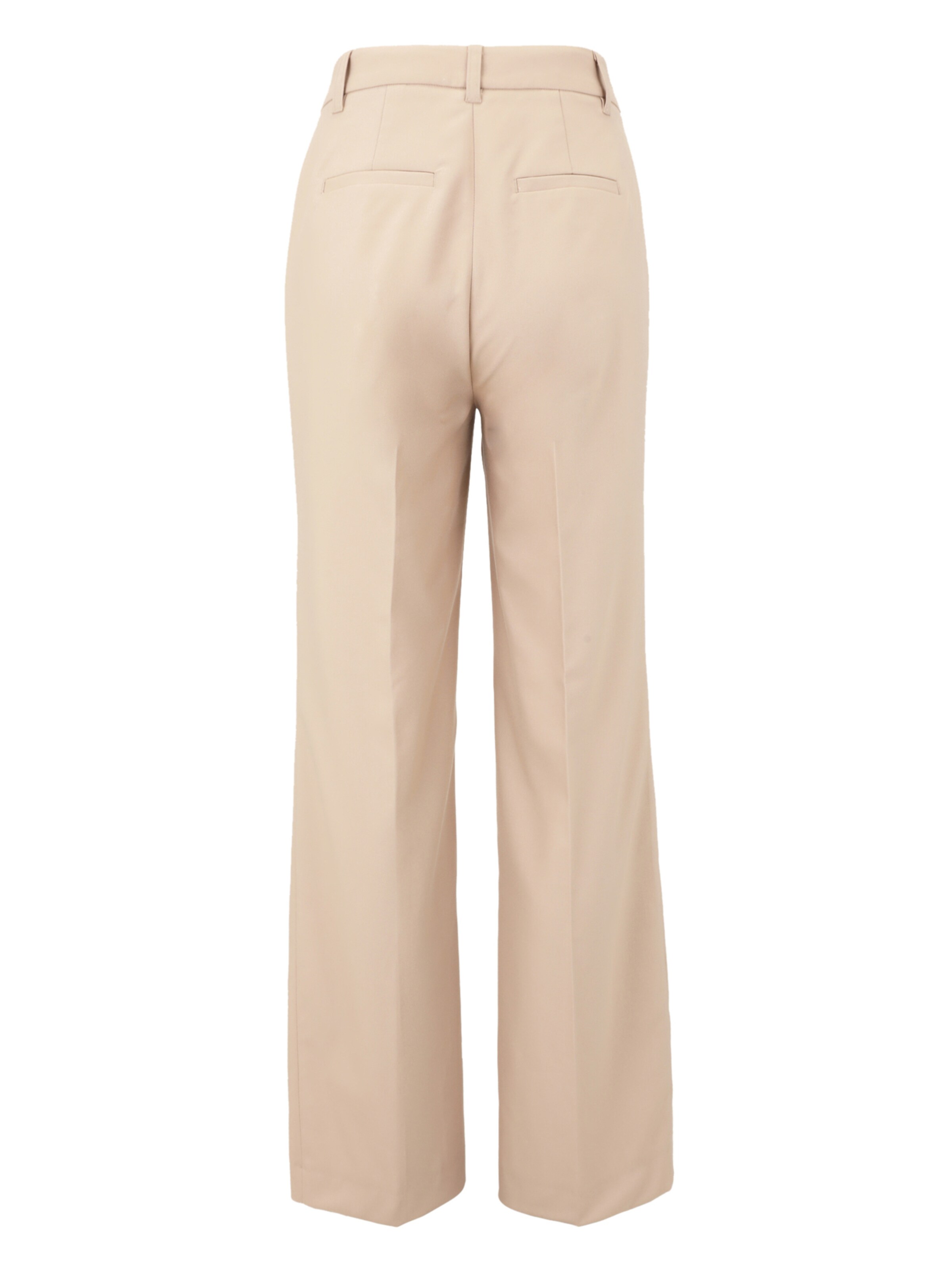 zero Slimfit Bundfaltenhose in Beige