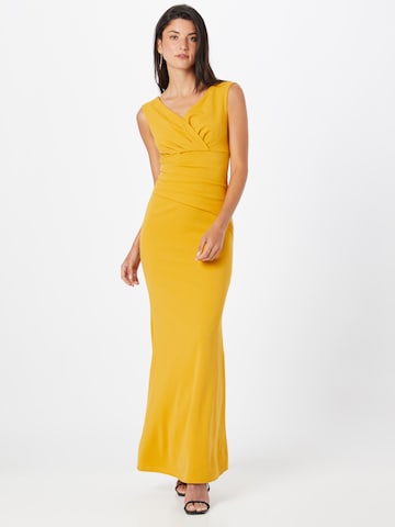 WAL G. - Vestido de festa 'MORGAN' em amarelo: frente