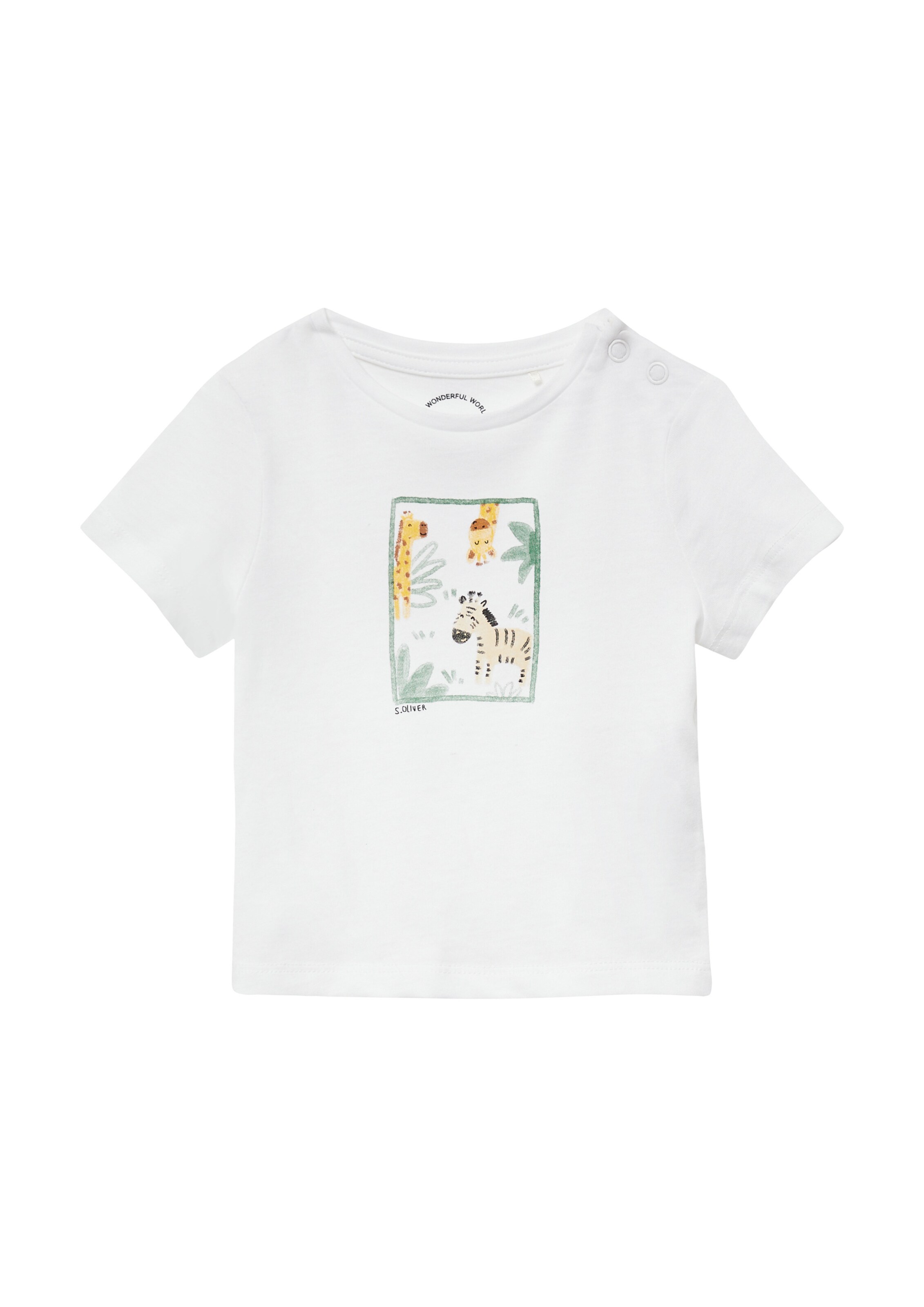 T-Shirt s.Oliver en blanc : devant