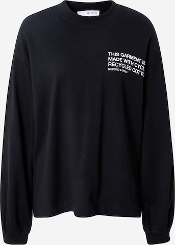 SELECTED FEMME Sweatshirt in Schwarz: predná strana