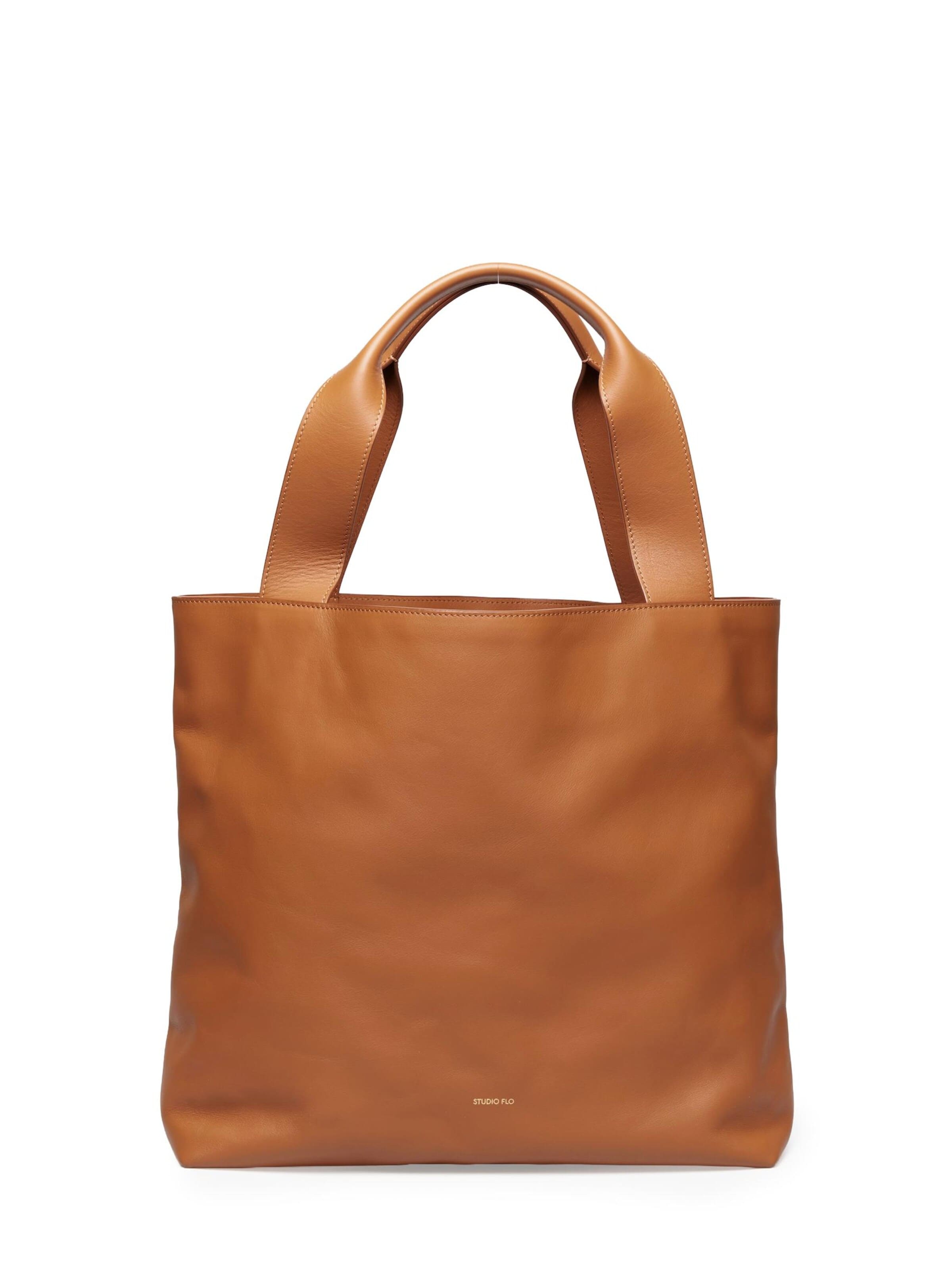STUDIO FLO - Shopper 'URBAN TOTE - Made in Italy' en marrón: frente