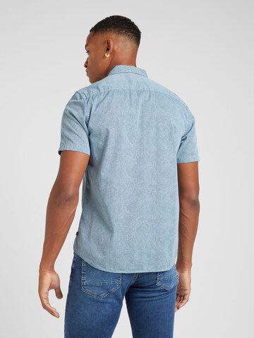 QS Regular fit Overhemd in Blauw