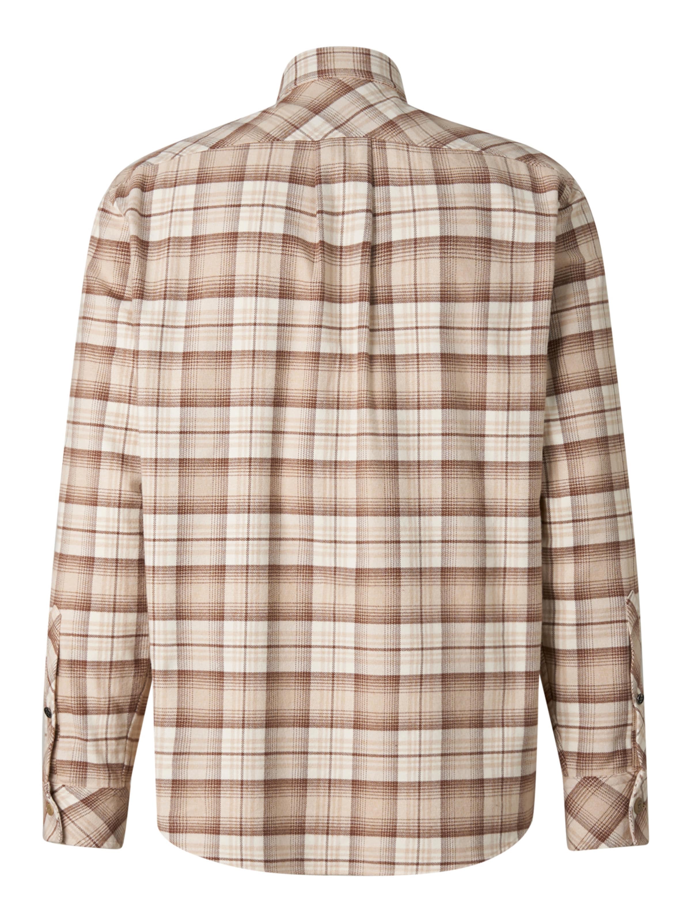 BOGNER Comfort fit Button Up Shirt 'Heiko' in Brown
