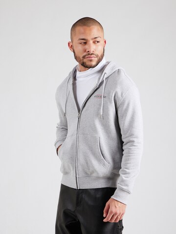 GUESS JEANS - Sudadera con cremallera en gris