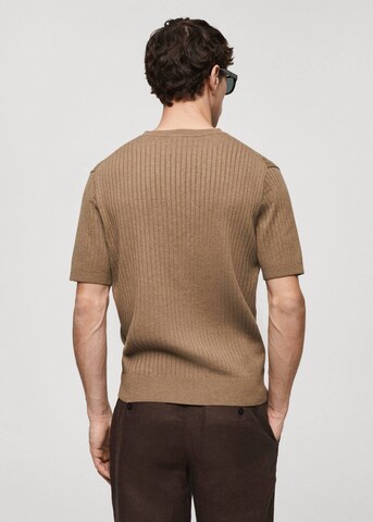 MANGO MAN Shirt in Brown
