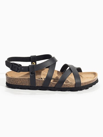 Bayton Sandalen met riem in Zwart