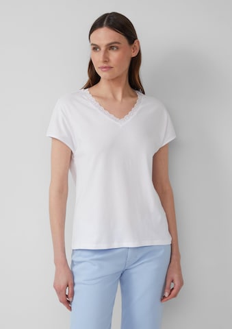 T-shirt s.Oliver en blanc : devant