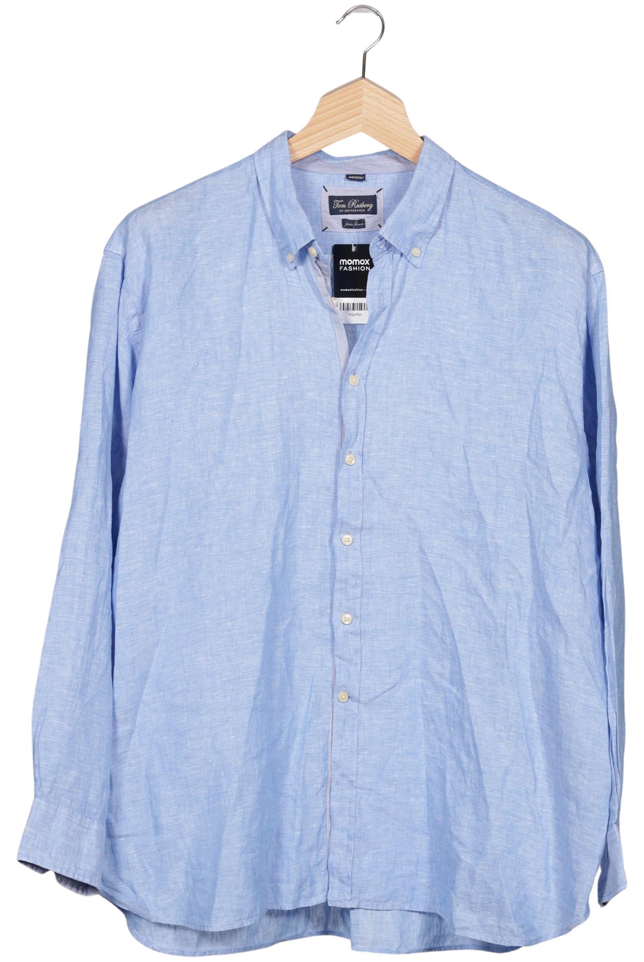Tom Rusborg Button Up Shirt in XXXL in Blue: front