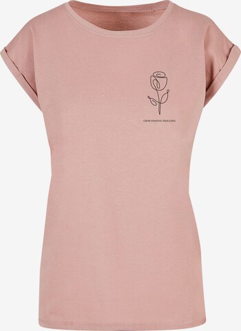 T-shirt 'Spring - Tulip Flower' Merchcode en rose : devant