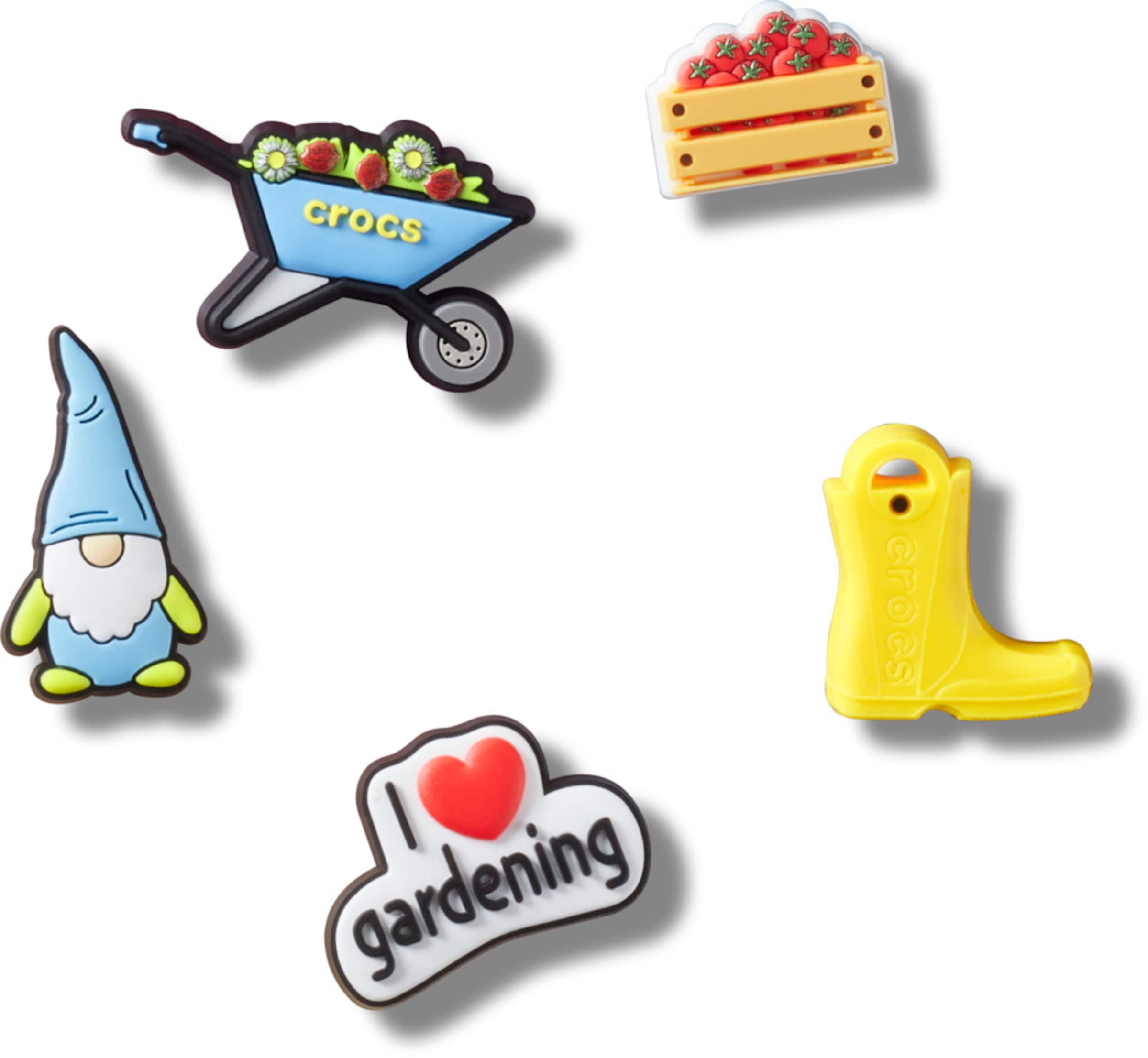 Crocs Shoe Accessories in Blue: front