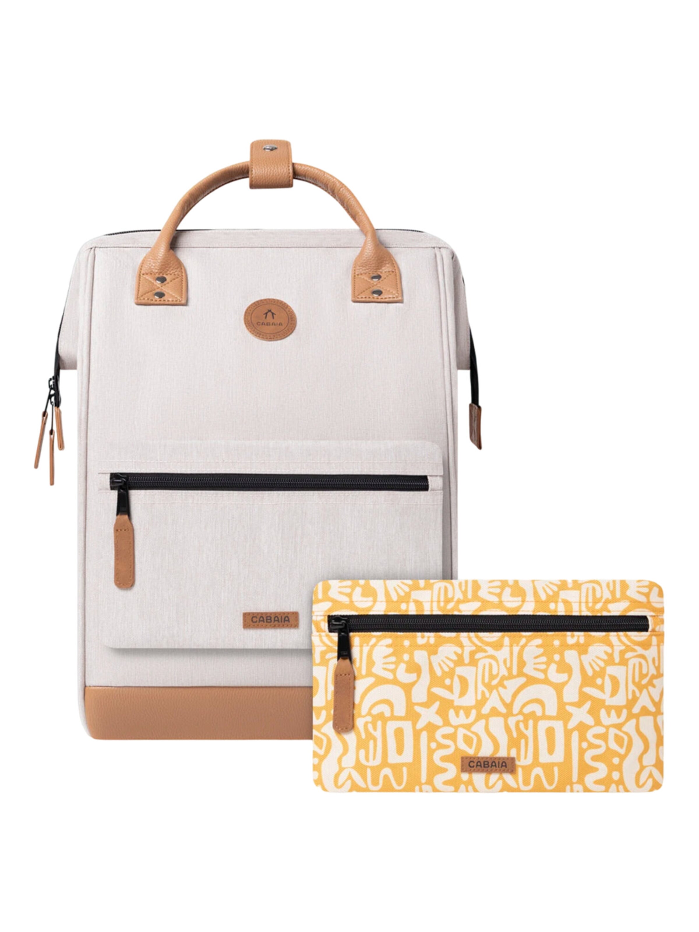 Cabaia Rucksack 'Arequipa L' in Beige: Vorderseite