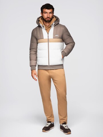 Ombre Winterjas in Beige