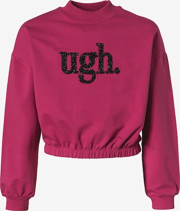 Tiffosi Sweatshirt 'CIGARRA' in Pink: predná strana