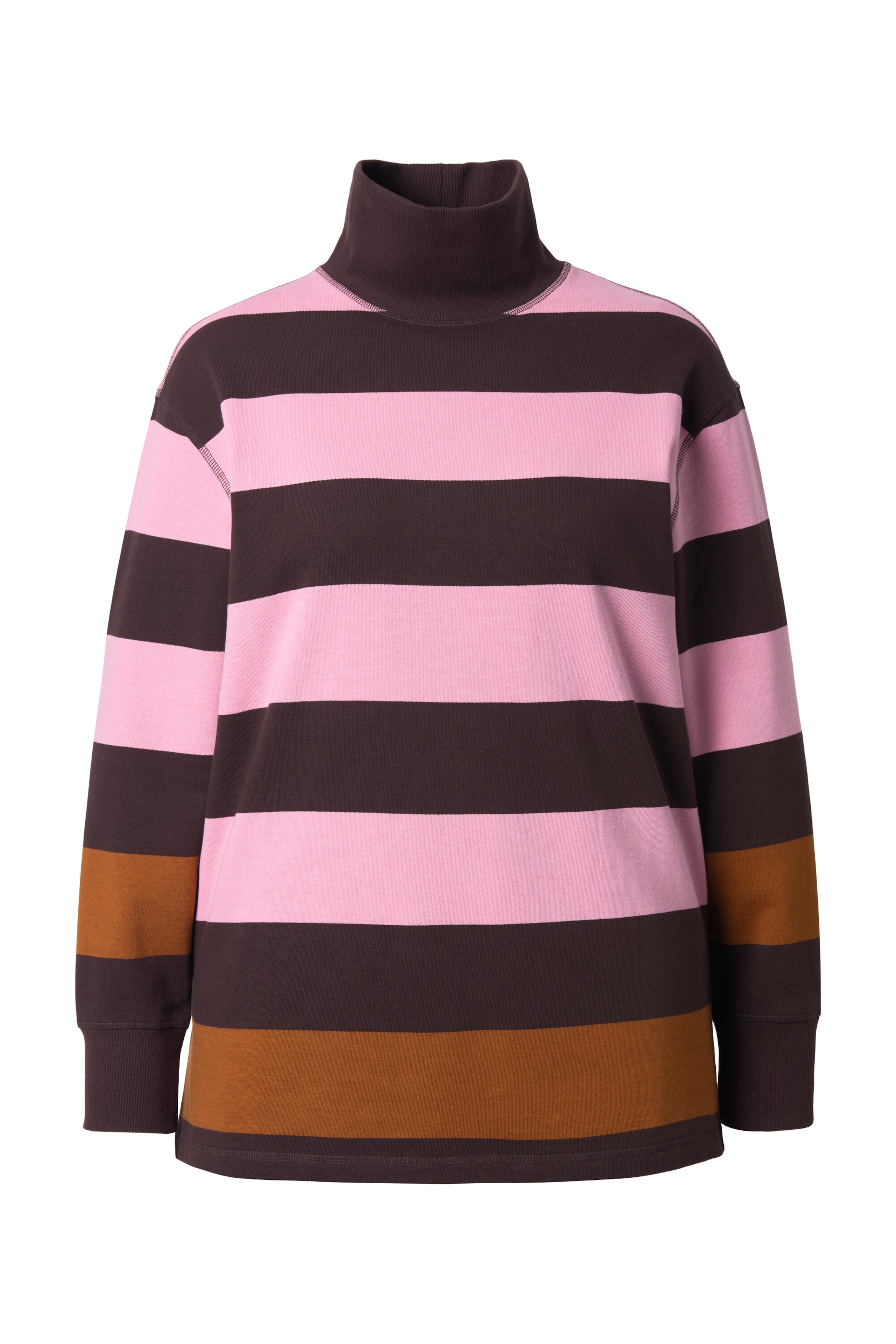 Pull-over Ulla Popken en marron : devant