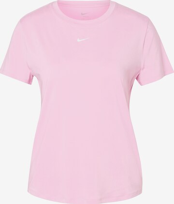 NIKE Funkcionalna majica 'ONE CLASSIC' | roza barva: sprednja stran