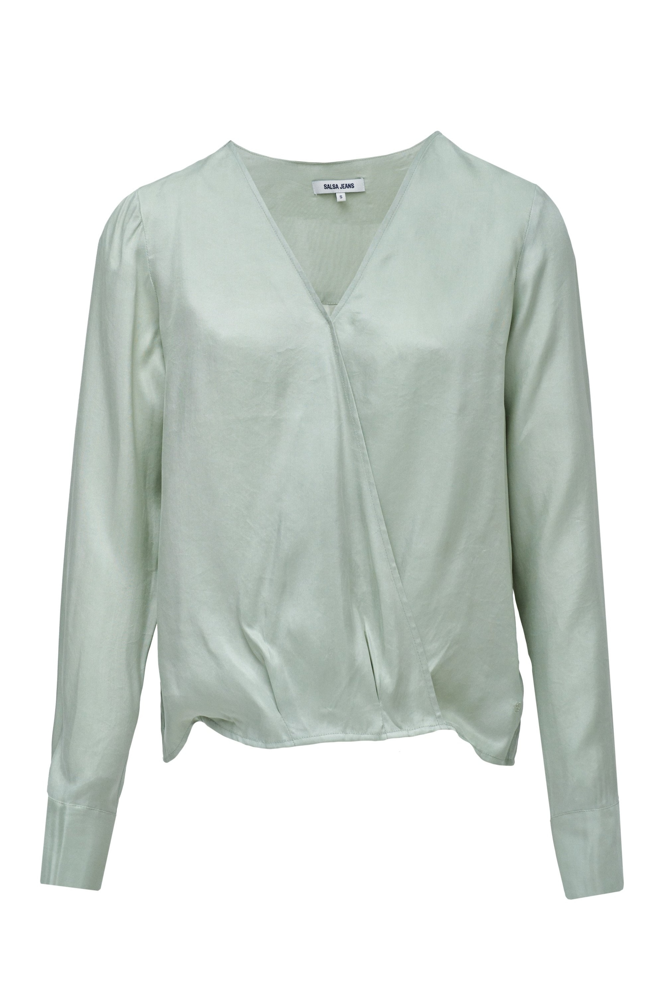 Salsa Jeans Blouse in Groen: voorkant