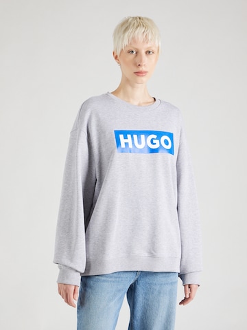 HUGO Blue Tréning póló 'Classic' - szürke: elől