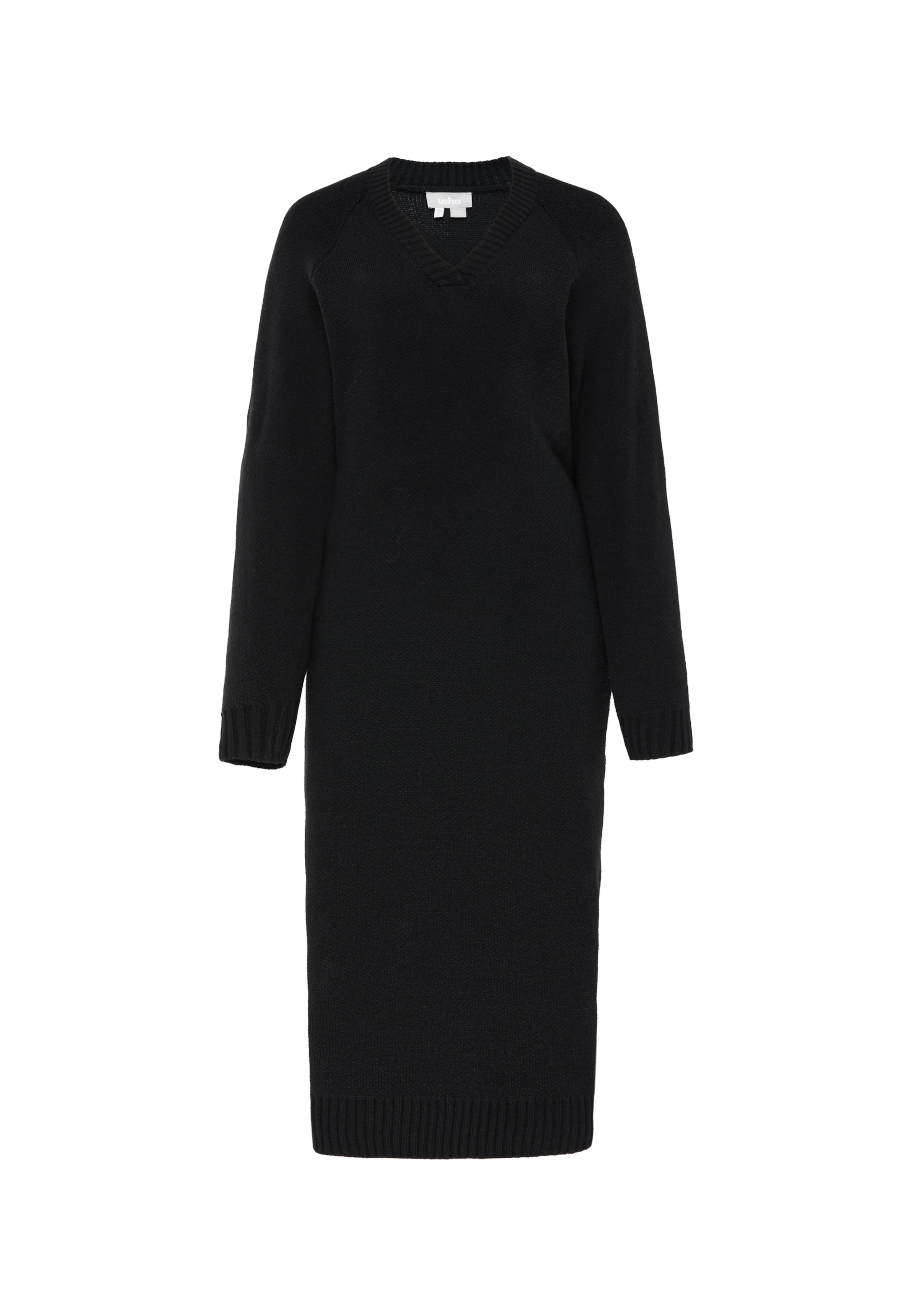Usha Kleid in Schwarz: Vorderseite
