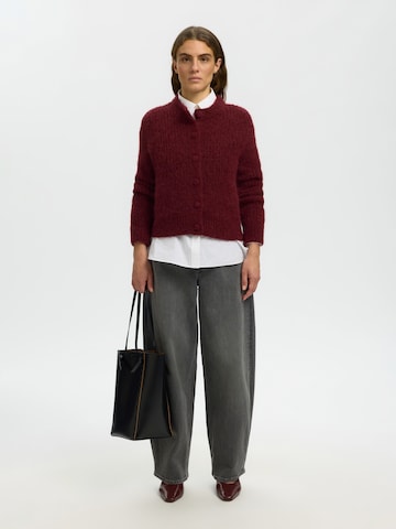 SELECTED - Cárdigan 'GABRIELLA' en rojo