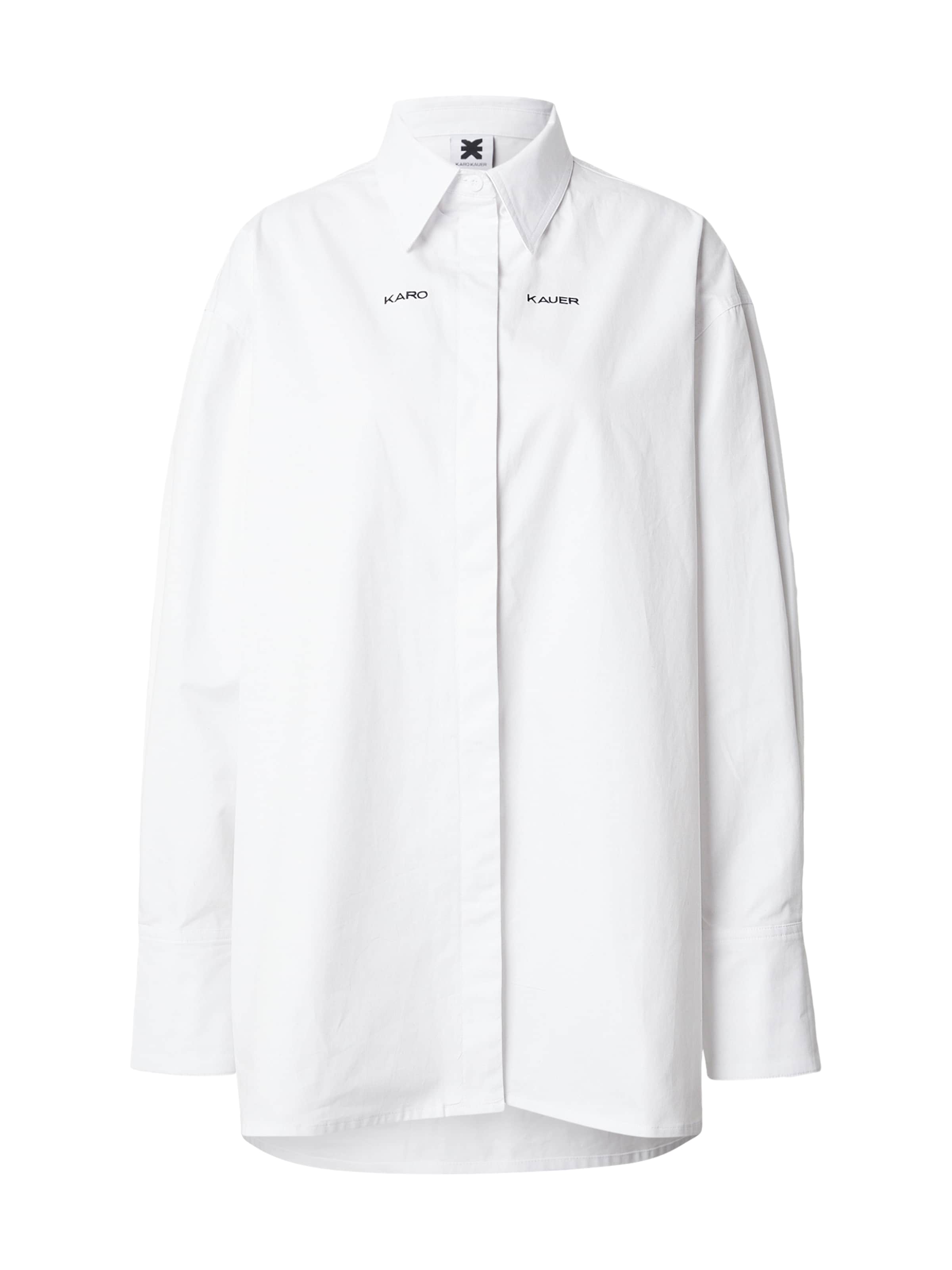 Karo Kauer Blouse in White: front