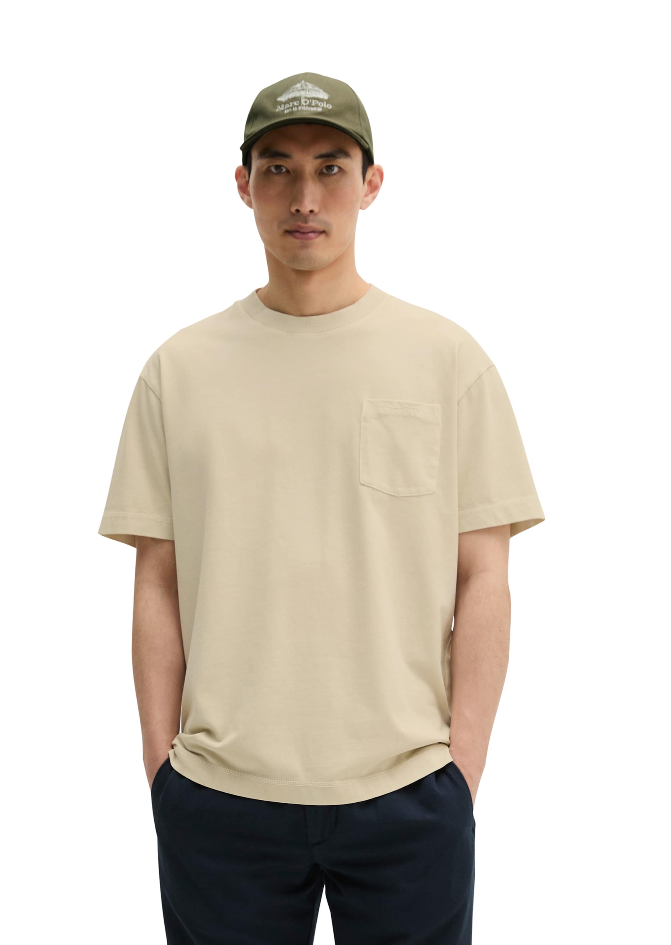 Marc O'Polo Shirt in Beige: front