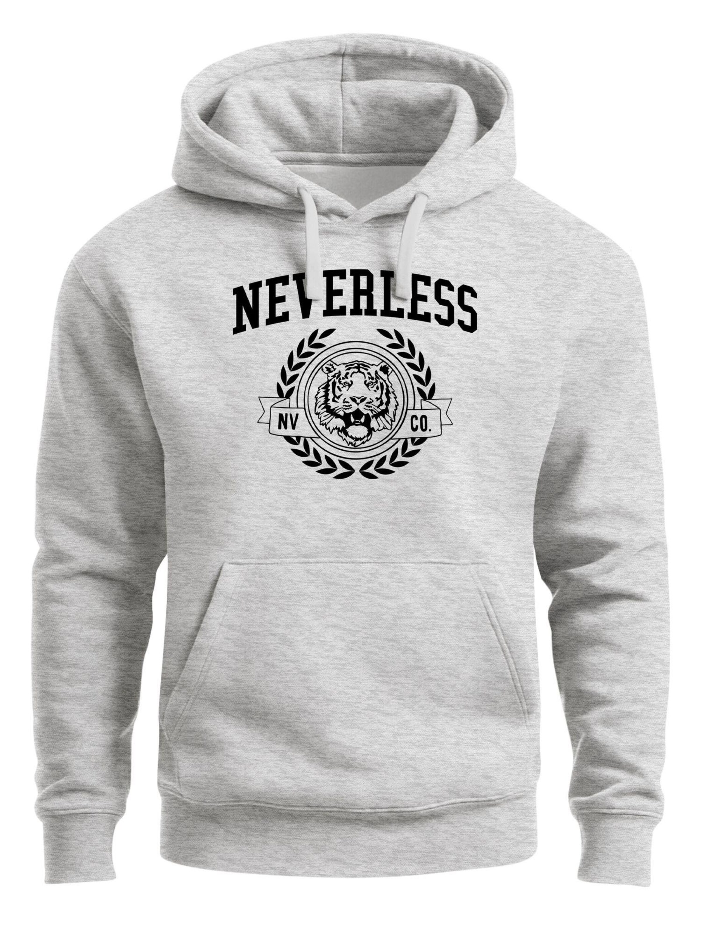 Neverless Sweatshirt 'Oldschool 2' in Grey: front