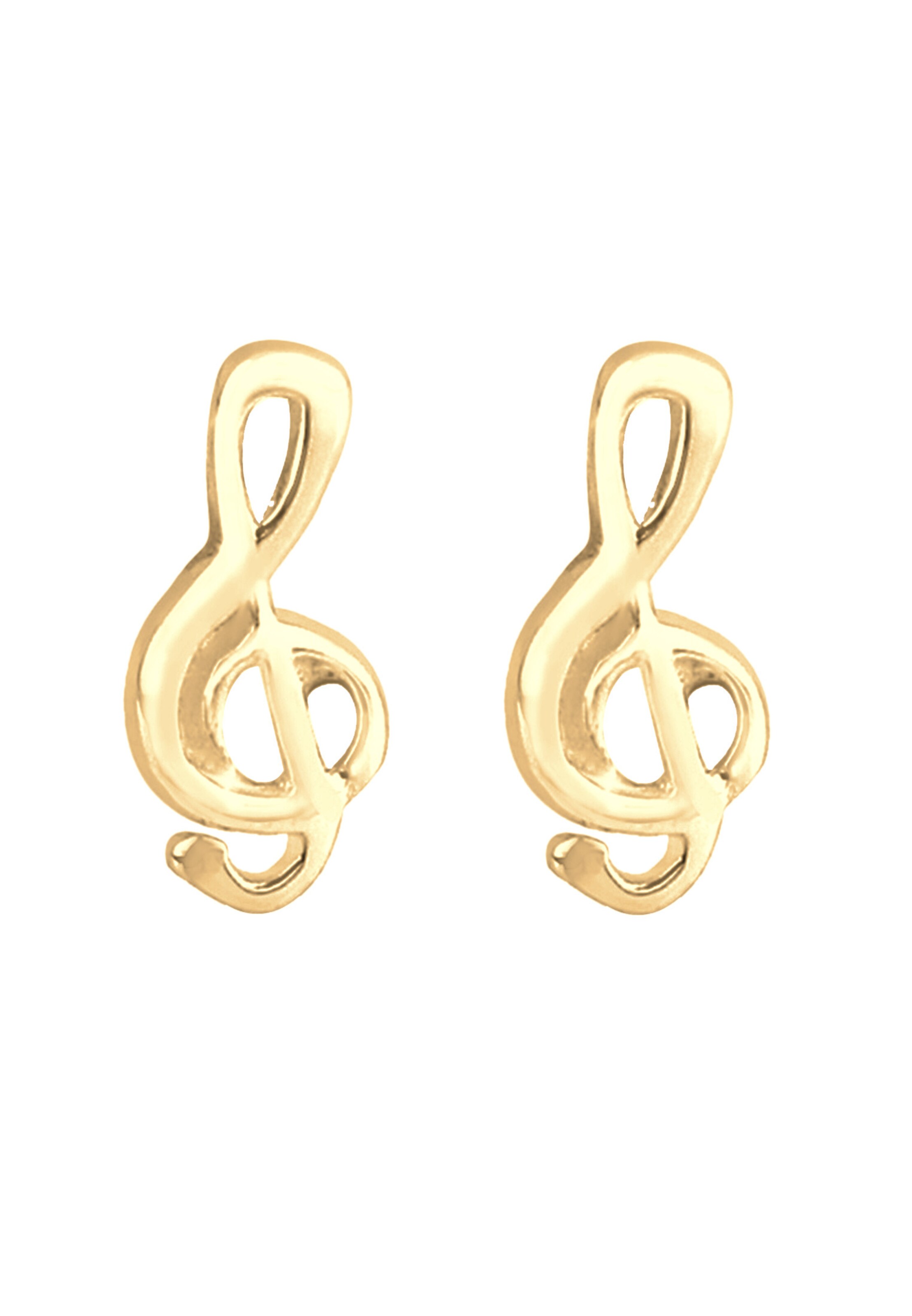 ELLI Earrings 'Notenschlüssel' in Gold: front
