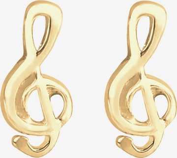 ELLI Earrings 'Notenschlüssel' in Gold: front