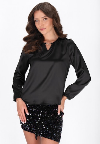 faina Blouse in Black: front