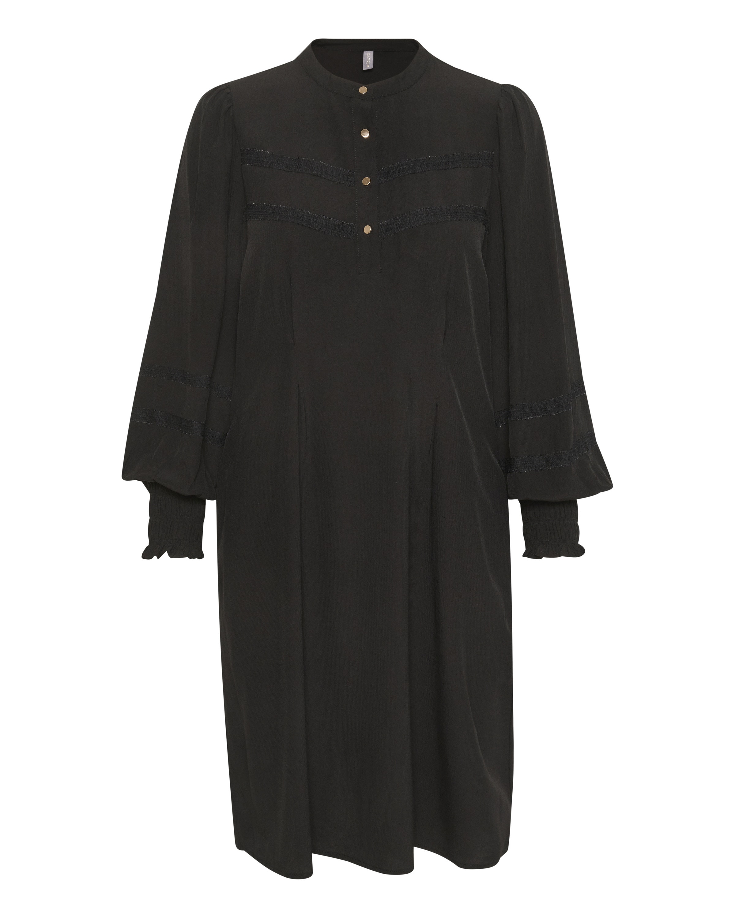 CULTURE Robe-chemise 'Asmine' en noir, Vue avec produit