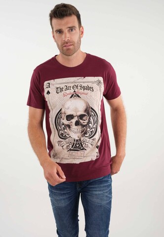 T-Shirt 'Ace' Deeluxe en violet : devant