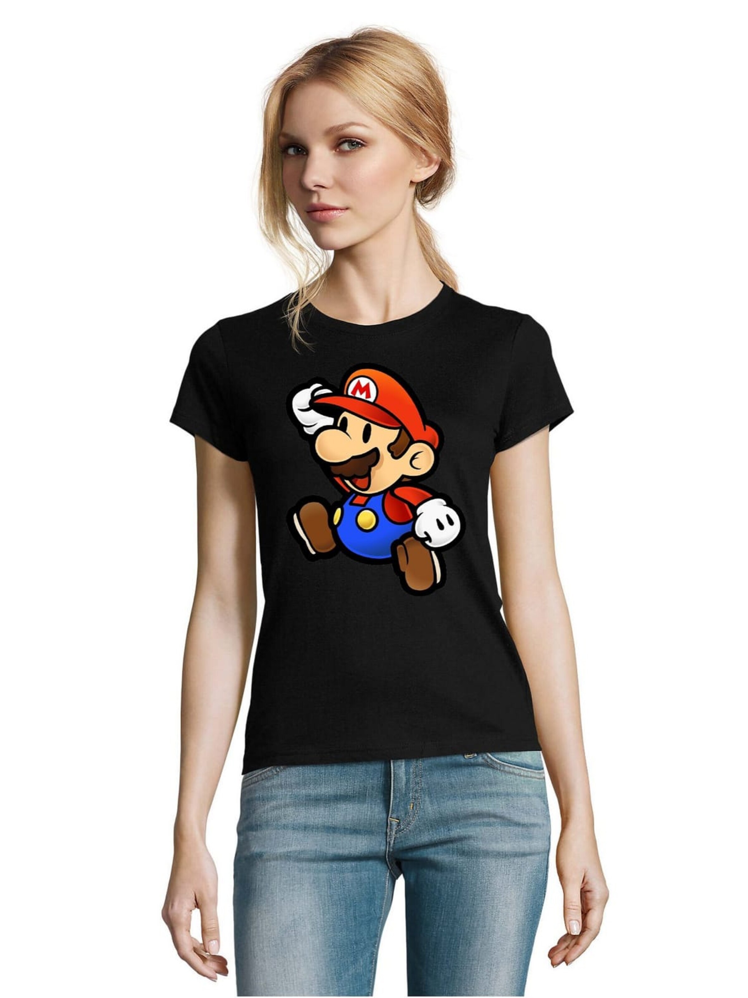Blondie & Brownie Shirt 'Mario' in Black: front