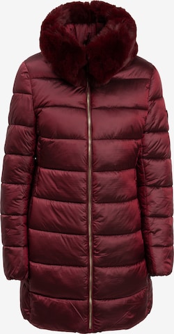 Influencer Talvitakki värissä punainen: etupuoli