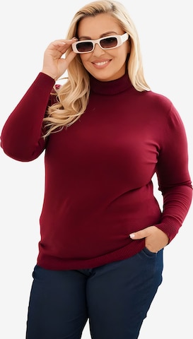 Lumera Pullover 'Velo' in Rot: Vorderseite