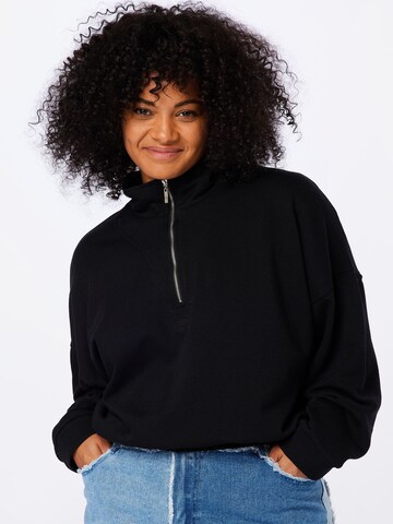 Sweat-shirt 'PARIS' Cotton On Curve en noir : devant