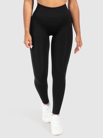 Skinny Leggings 'Pemmy' Smilodox en noir : devant