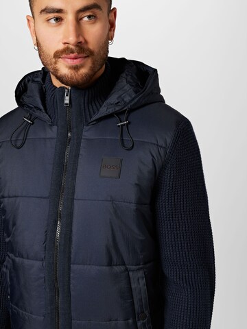 BOSS Orange Between-Season Jacket 'Aberido' in Blue