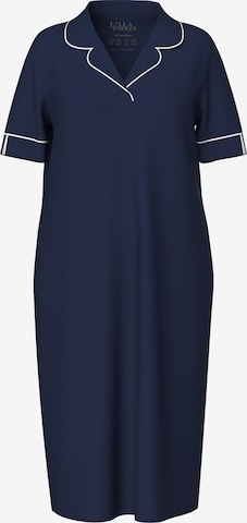Ulla Popken Nachthemd in Blauw: voorkant