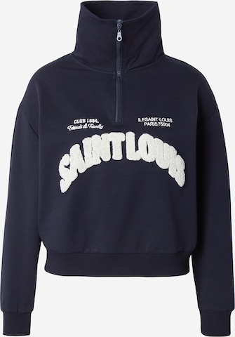 ABOUT YOU Collegepaita 'Jascha' värissä sininen: etupuoli