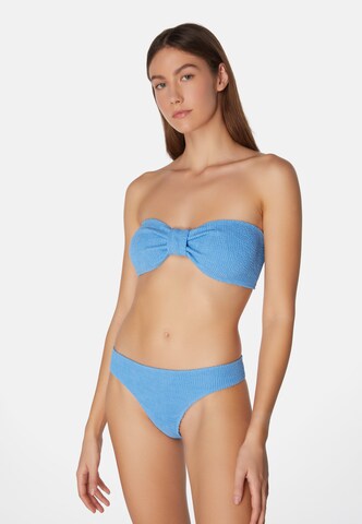 SORBET ISLAND Bandeau Bikini 'Lory' in Blue: front