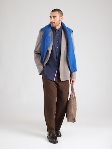 OLYMP Tavaline suurus Triiksärk 'Luxor', värv sinine